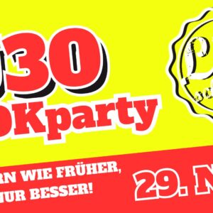 Ticket: Ü30 Party | SA 29.11.