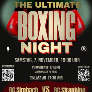 BOXING NIGHT | SA 07. NOV